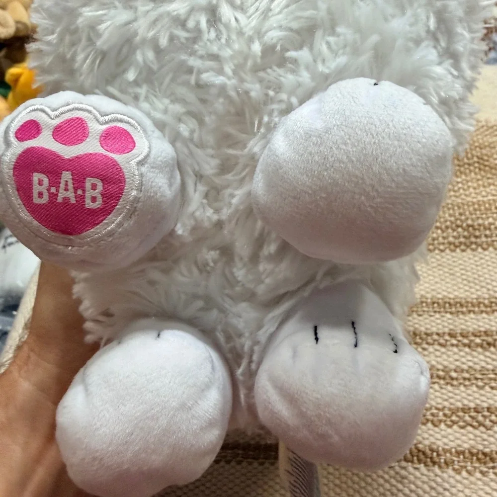 Build-A-Bear Gidget Secret Life of Pets 2 White Pomeranian Dog Plush Pink Bow